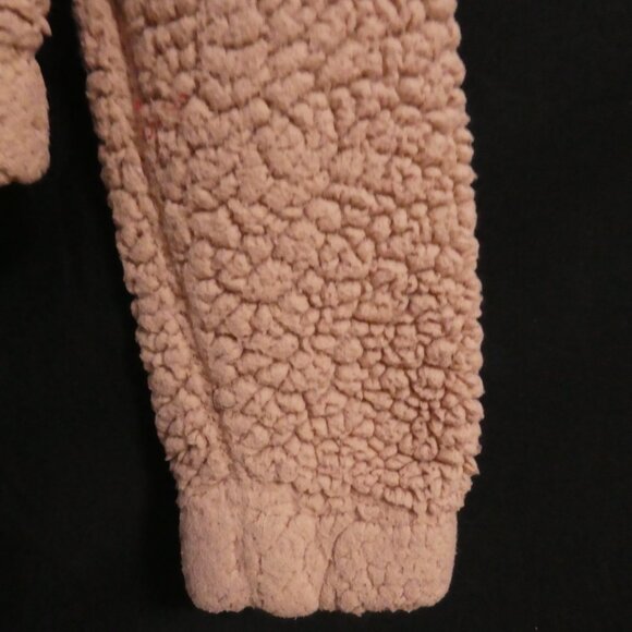 GARAGE | xs - extra small | Copper Brown Partial Zip-Up Teddy Pullover Sweater - Picture 15 of 15